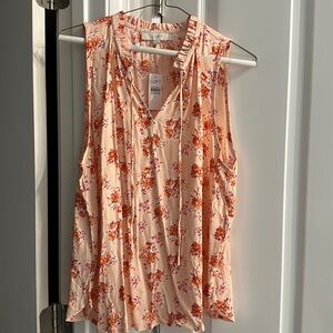 Loft nwt L floral top